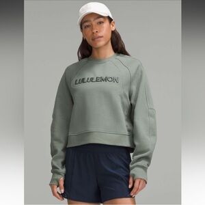 NWT lululemon scuba oversized pullover wordmark